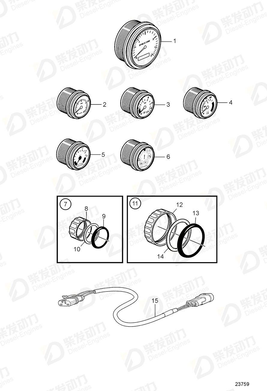 volvo penta Gasket 874706 Drawing volvo penta Gasket 874706 Drawing